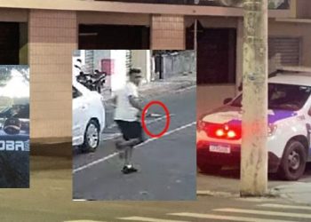 VÍDEO FLAGRANTE: Indivíduo com braço enfaixado invade loja de bicicleta e mata funcionário com 6 facadas