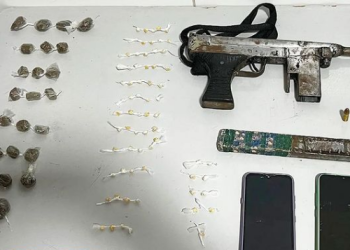 Polícia Militar apreende submetralhadora artesanal e drogas em Linhares 