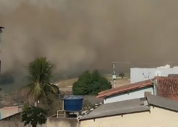 Incêndio em Linhares: Fumaça se espalha por toda cidade e aumenta alerta de mais  icêndios em vegetação.