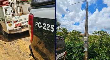 Polícia Civil e EDP flagram furto de energia elétrica em fazenda de café em Linhares