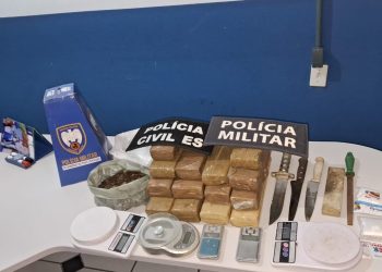 VEJA VÍDEO: Polícia deflagra operação de combate ao tráfico de drogas e apreende grande quantidade de maconha em Vila Valério
