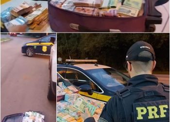 VÍDEO – Casal do ES é preso pela  PRF com um milhão e meio de reais do Banco do Brasil