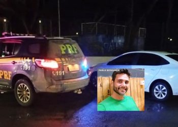 ATUALIZAÇÃO – Morte Pablo Bergamim:  Três pessoas, e o veiculo da vítima, são levados para a delegacia de Linhares, pela PRF