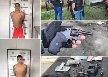 VÍDEO – “Playboy”e “Faguin” são presos pela Policia Civil,  por posse ilegal de arma e tráfico de drogas em operação em Sooretama