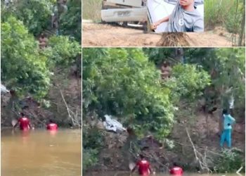 VÍDEO – Carro cai dentro de córrego, no interior de Jacupemba e motorista morre