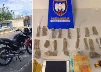Fuga, apreensões, prisão e moto recuperada em ação da Polícia Militar no bairro Jocafe, Linhares