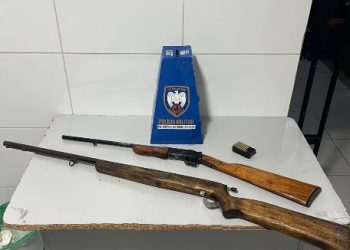 Polícia apreende armas de fogo e munições em Bebedouro, Linhares