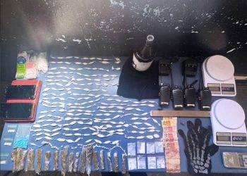 PMES apreende adolescente de 16 anos, com drogas e munições, em João Neiva