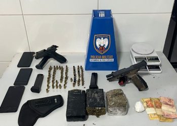 Polícia Militar prende suspeitos de serem autores das últimas mortes no Santa Cruz e Nova Esperança, em Linhares. Eles estava a caminho de Bebedouro