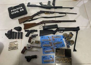 Polícia Civil apreende oito armas e mais de mil munições em operação no interior de São Mateus