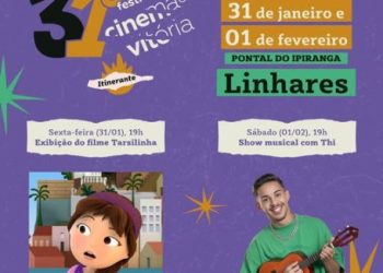 Festival de Cinema de Vitória Itinerante  Chega ao Pontal do Ipiranga nesta sexta (31) e sábado (1º)