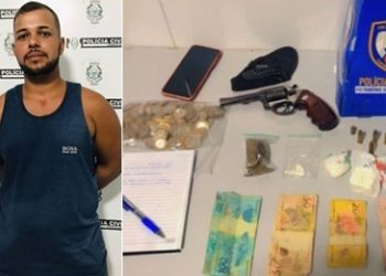 Polícia Militar prende homem por tráfico de drogas e porte ilegal de arma em Linhares