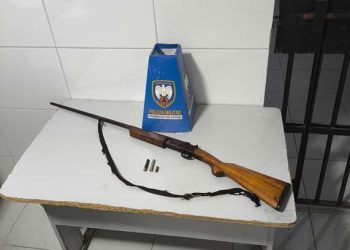 Fuga, perseguição e apreensão de arma de fogo na noite desta segunda-feira em Linhares