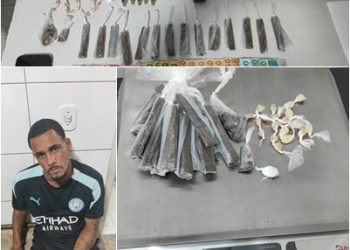 Força Tática prende um suspeito e apreende menor de idade, arma e drogas no “Beco dos Primos”, em  operação no bairro Interlagos