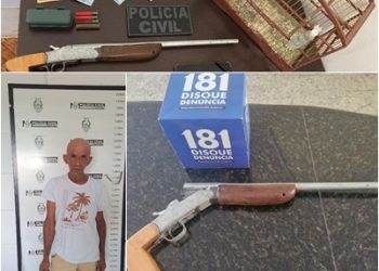Polícia Civil cumpre mandado e prende homem por posse ilegal de arma, crime ambiental e receptação em Rio Bananal