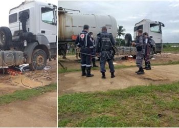 VÍDEO – Final de semana começa violento em Linhares – Motorista conhecido como “Luizinho” é assassinado a tiros embaixo de carreta, em Areal
