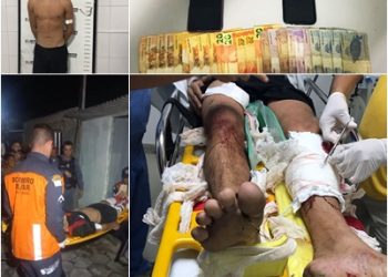 VÍDEO – “Gaspar”, suspeito de integrar facção criminosa, PCV,  é baleado após confronto com a PM em Linhares. Outro indivíduo ficou ferido na cabeça