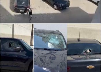 VÍDEO – Homem é flagrado apedrejando carros em plena luz do dia no bairro Shell, em Linhares