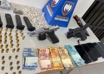 ATULIZAÇÃO – Polícia Militar de Sooretama apreende mais de 300 pedras de crack, outras drogas, duas armas de fogo além de deter quatro suspeitos