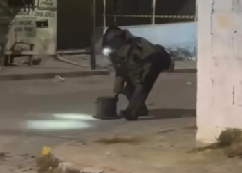 Esquadrão Antibombas destrói artefato explosivo improvisado no Centro de Sooretama