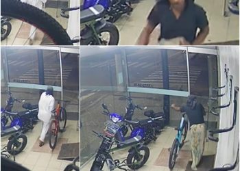 VÍDEO FLAGRANTE –  Dupla arromba loja em Linhares e furta duas bicicletas de alto valor