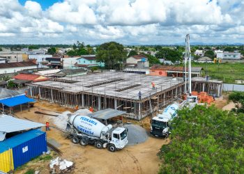 Obra da Unidade de Saúde de Bebedouro segue em andamento e já tem 40% concluída, afirma Prefeitura de Linhares