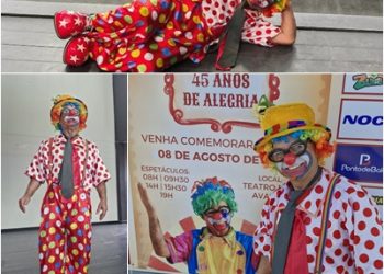 VÍDEO – Palhaço Risadinha celebra 45 anos de carreira com maratona de espetáculos gratuitos em Linhares nesta sexta-feira (08) e conta parte de sua história ao NN