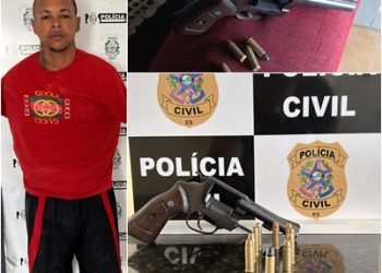 Polícia Civil prende foragido da operação “Força Total” em Linhares; homem também foi autuado por posse ilegal de arma. Tem curiosidade no final da matéria
