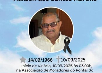 Pontal do Ipiranga em luto – Morre Adilson dos Santos Martins