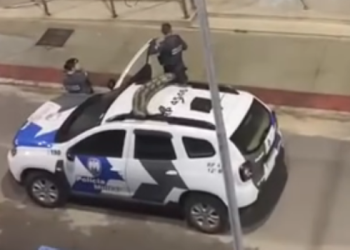 Encapuzado com revólver é detido após perseguição em moto sem placa em Bebedouro. Menor que pilotava o veículo foi apreendido