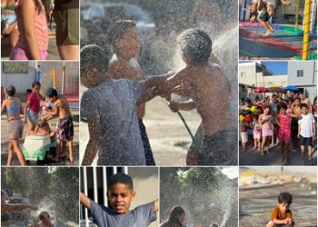 VÍDEOS – União e alegria: moradores da Rua Arlindo Francisco dos Santos fazem festa raiz no Dia das Crianças em Linhares