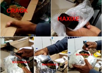 VÍDEO – Polícia vai atender denúncia de agressão a mulher em Linhares e apreende grande quantidade de drogas