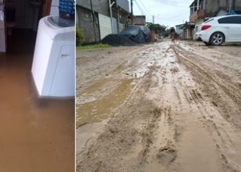 VÍDEOS – “Nunca entrou água na minha casa!” — Moradora culpa intervenção da prefeitura por alagamento em Linhares
