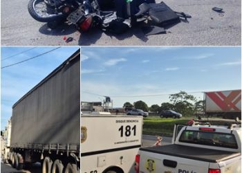 Tragédia em Linhares: adolescente de 17 anos morre após moto bater em carreta na BR-101