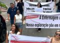 VÍDEOS – Passeata reúne profissionais da enfermagem, professores e pais por melhorias em Linhares