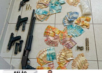 VÍDEOS – Mega operação desmonta esquema criminoso e apreende drogas, armas e dinheiro