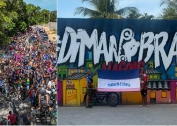 Dupla linharense participa do Rolê dos Gringos em Maceió, realizado neste domingo (30)