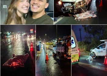 Casal morre em grave acidente entre moto e caminhonete na BR-101, em Sooretama