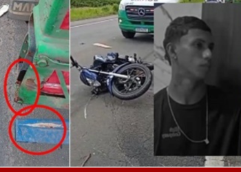 VÍDEO – Erick, morre após colidir motocicleta que pilotava, em carreta parada no acostamento da BR-101, em Linhares