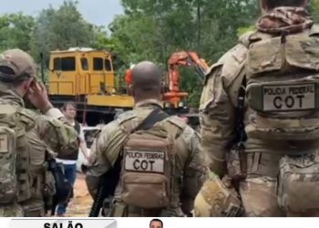 Polícia Federal cumpre decisão da Justiça Federal de Linhares e realiza reintegração de posse na Ferrovia