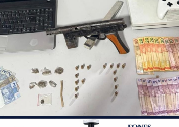 ALERTA – Suspeita de migração do tráfico da Bahia para Linhares: Força Tática encontra submetralhadora, drogas e dinheiro no bairro Shell