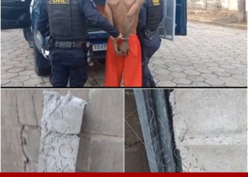 Ação rápida da GCM de Linhares prende suspeito de arrombamento e furto em comércio no bairro Araçá