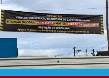 Obra da Unidade de Saúde em Bebedouro é paralisada; empresa aponta falta de pagamento da Prefeitura de Linhares