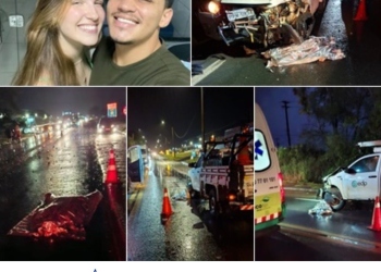 Casal de Linhares, morre em grave acidente entre moto e caminhonete na BR-101, em Sooretama