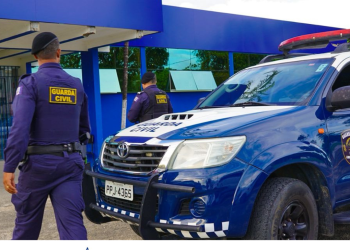 Suspeito de assalto a ônibus é preso pela Guarda e conduzido à delegacia em Linhares