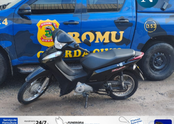 Moto furtada é recuperada pela Guarda após alerta do cerco eletrônico em Linhares