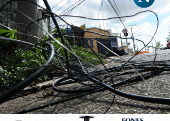 Retirada de fios em desuso tem nova ação no próximo domingo (22) no Centro de Linhares