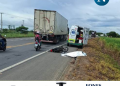VÍDEO – Motociclista morre em grave acidente na BR-101, em Linhares