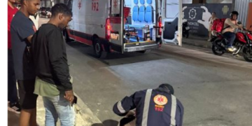 Motociclista fica ferido após colisão entre duas motos no bairro Linhares 5