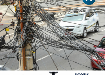 Retirada de fios inutilizados terá nova ação no domingo (8) no Centro de Linhares